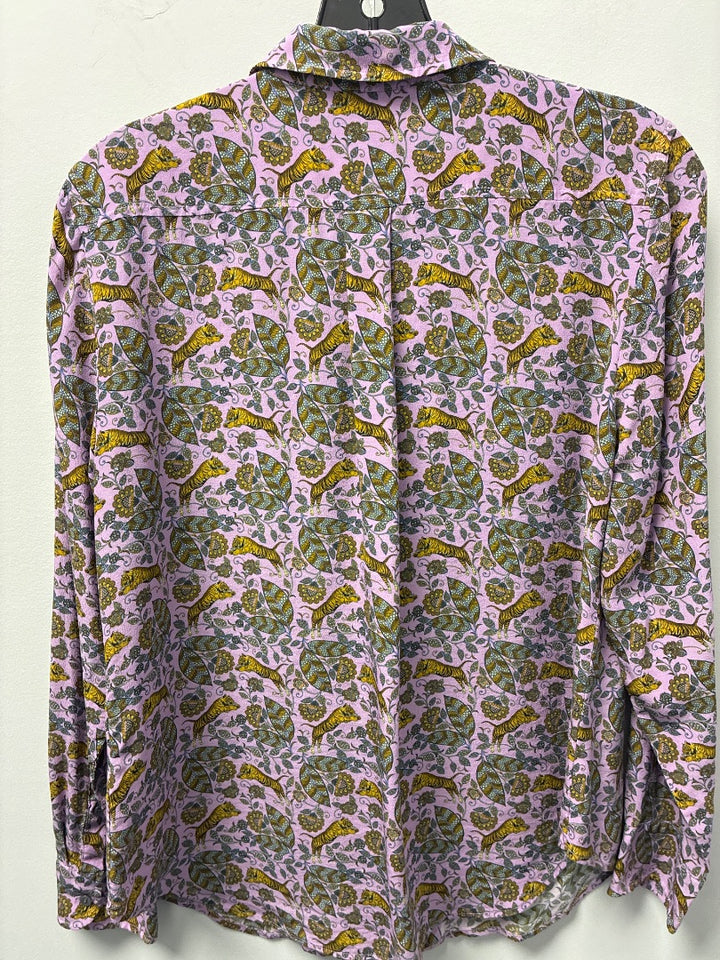 JCREW, Purple+, Silk Top, Medium