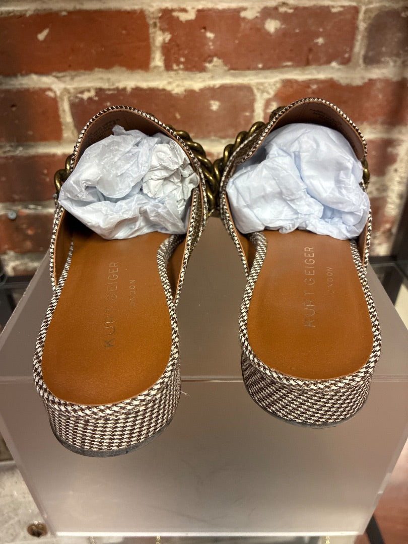 Brown+ Kurt Geiger slip ons, 8