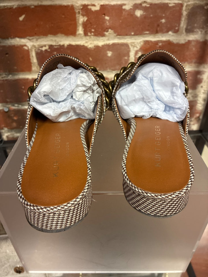 Brown+ Kurt Geiger slip ons, 8