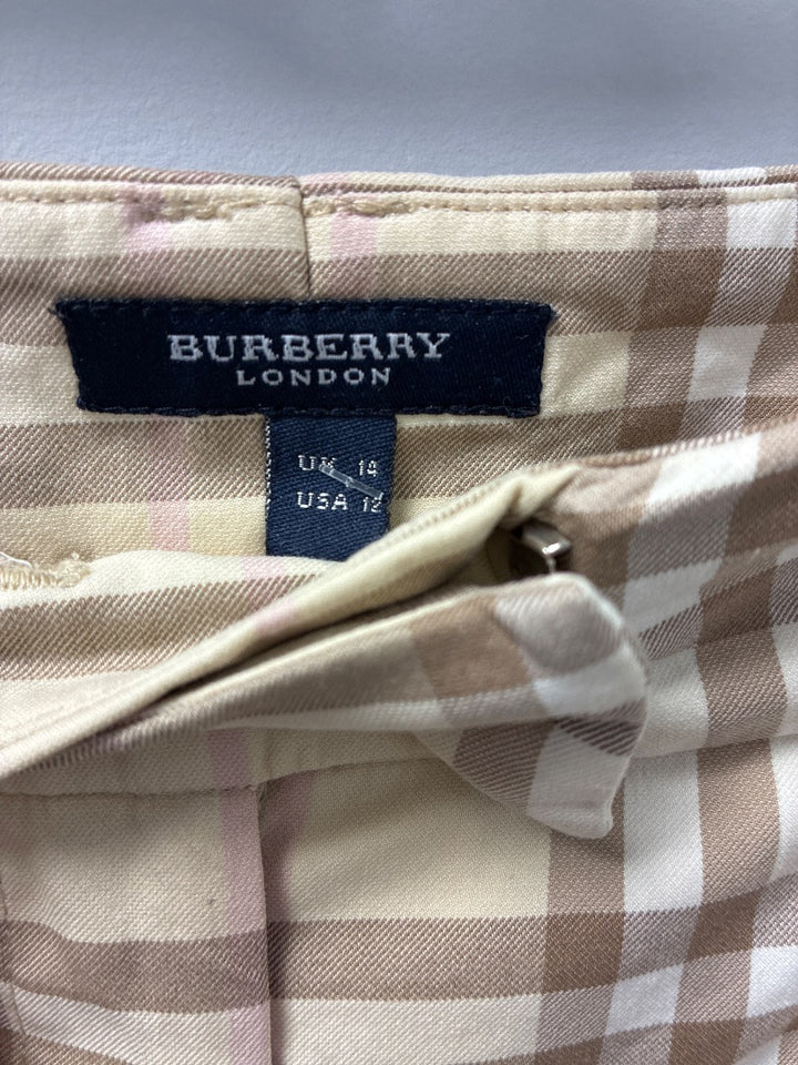 Burberry, Tan+, pant, 12