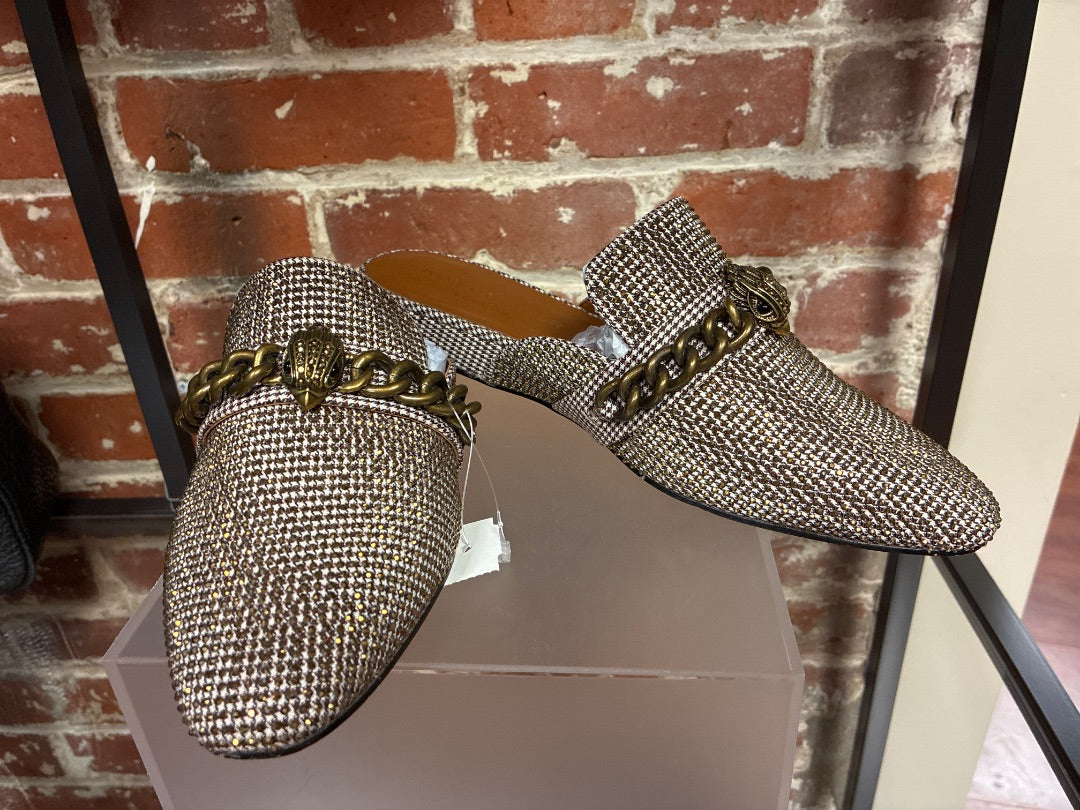 Brown+ Kurt Geiger slip ons, 8