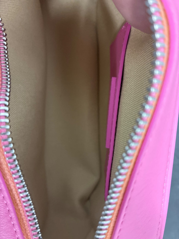 Jacquemus Pink Leather Crossbody Bag Small