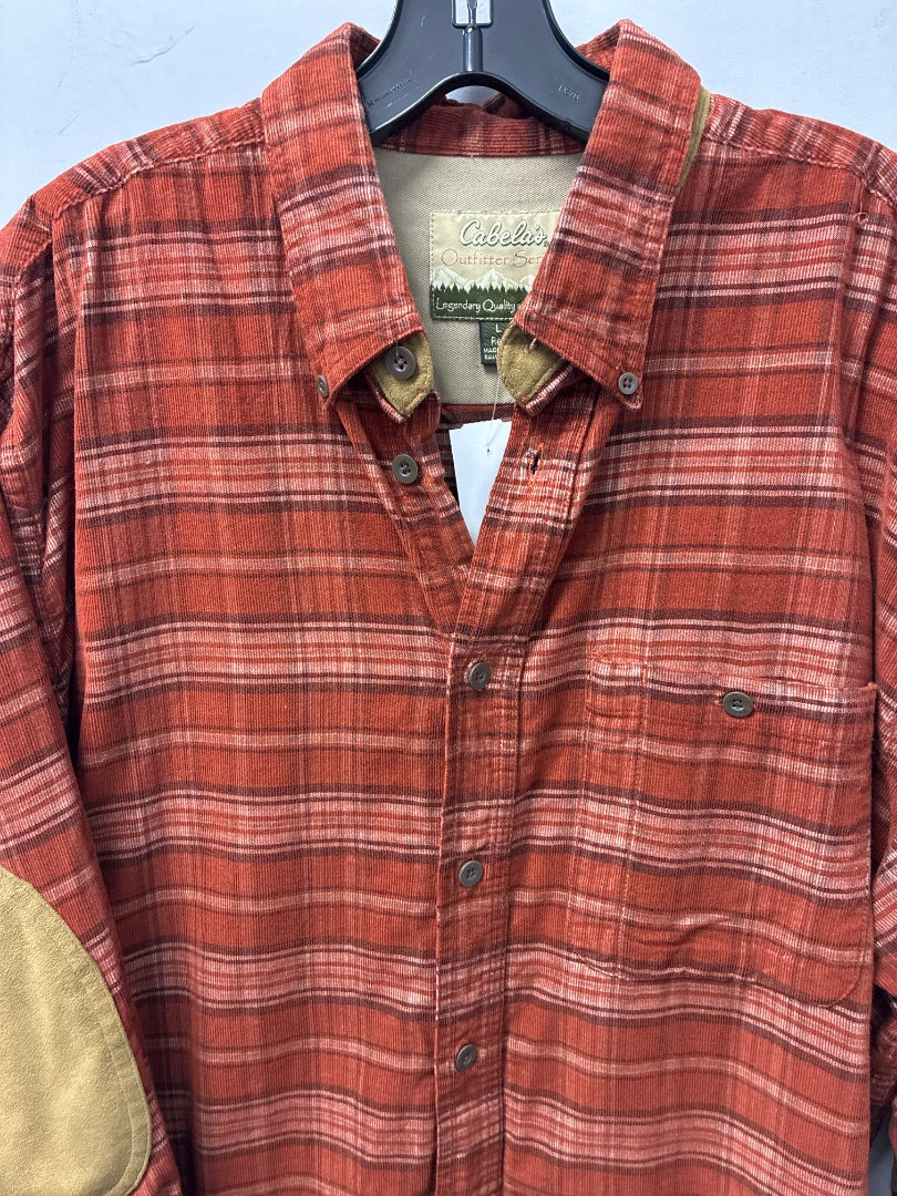 cabelas, Orange+, Mens-Top, Large