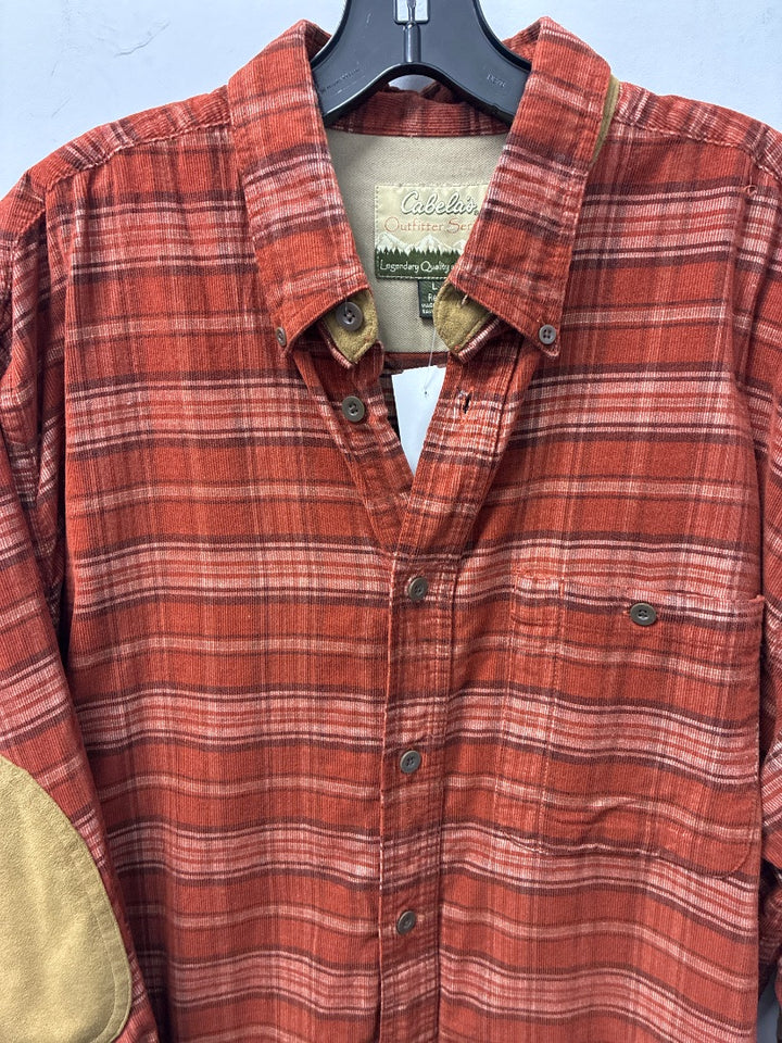 cabelas, Orange+, Mens-Top, Large