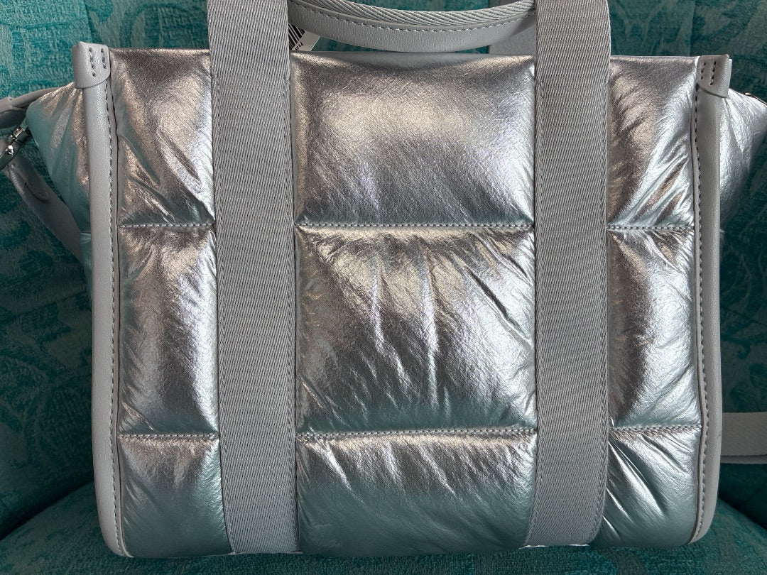 Kate Spade Silver Kip Nylon Small Tote