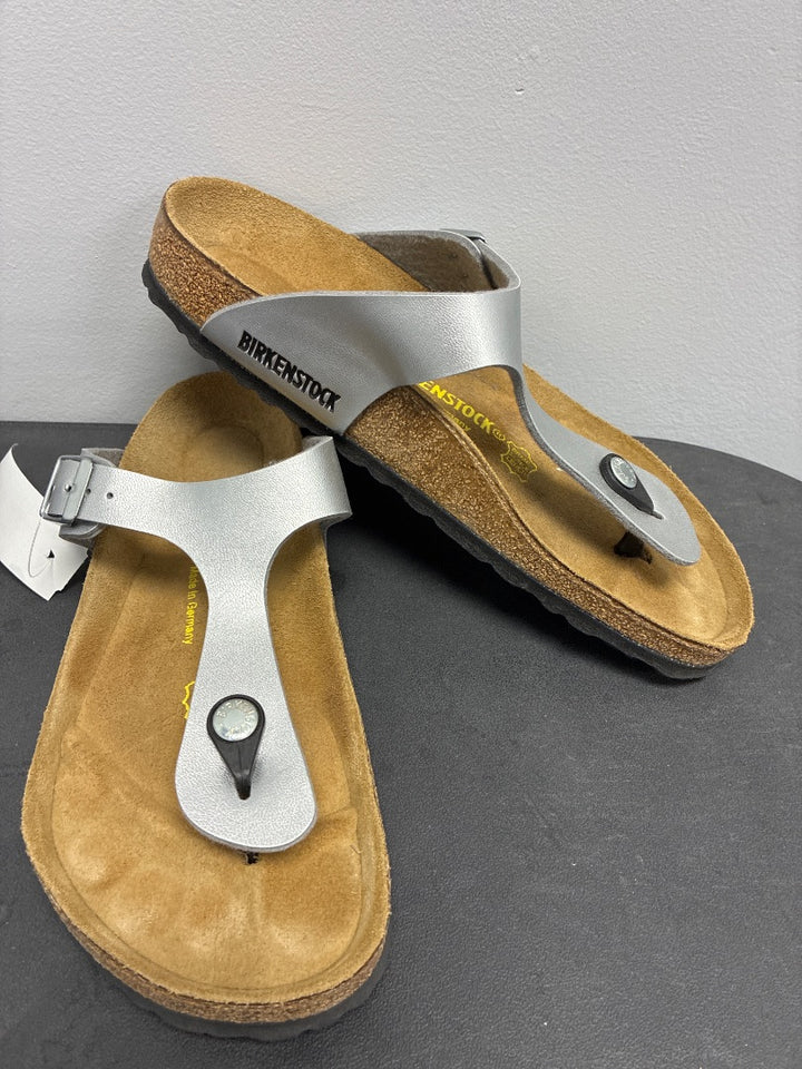 Birkenstock, Silver, Sandal, 8