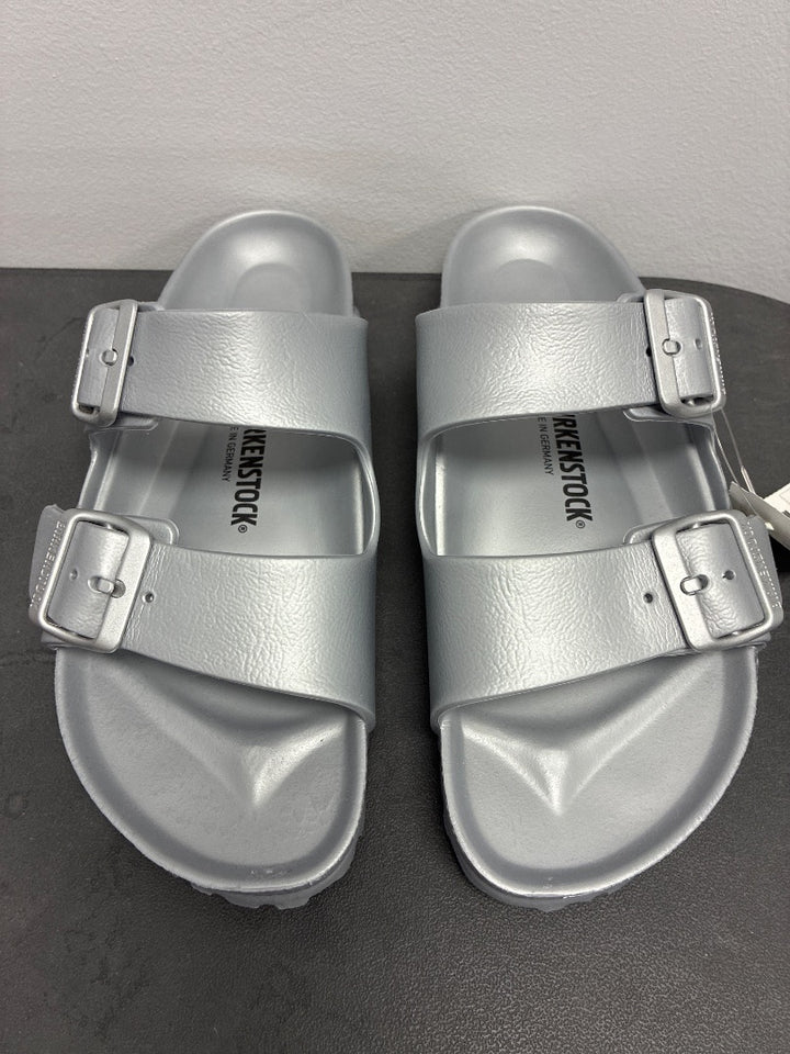 Birkenstock, Silver, Sandal, 8